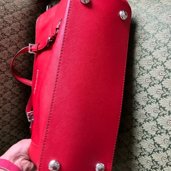 Michael Kors Red Tote Bag - Picture 6 of 11